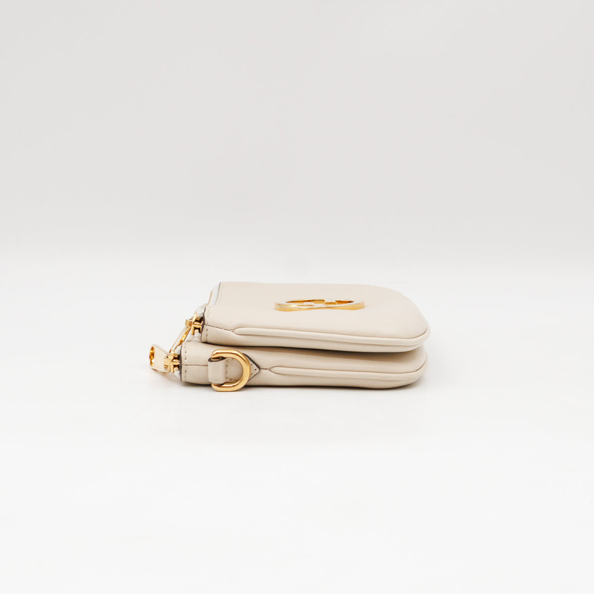 Blondie Mini Snap Crossbody Bag White Leather