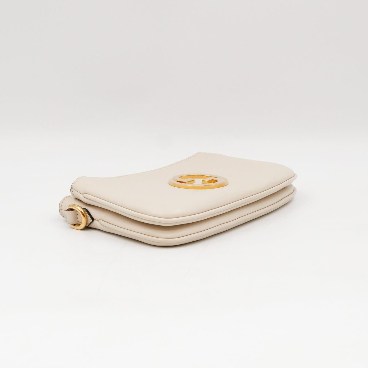 Blondie Mini Snap Crossbody Bag White Leather