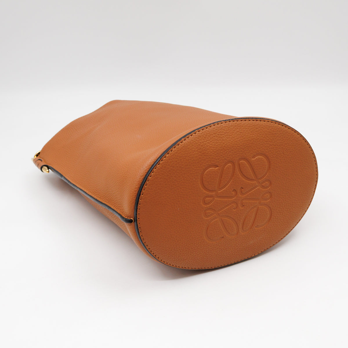 Gate Bucket Bag Caramel Calfskin Leather