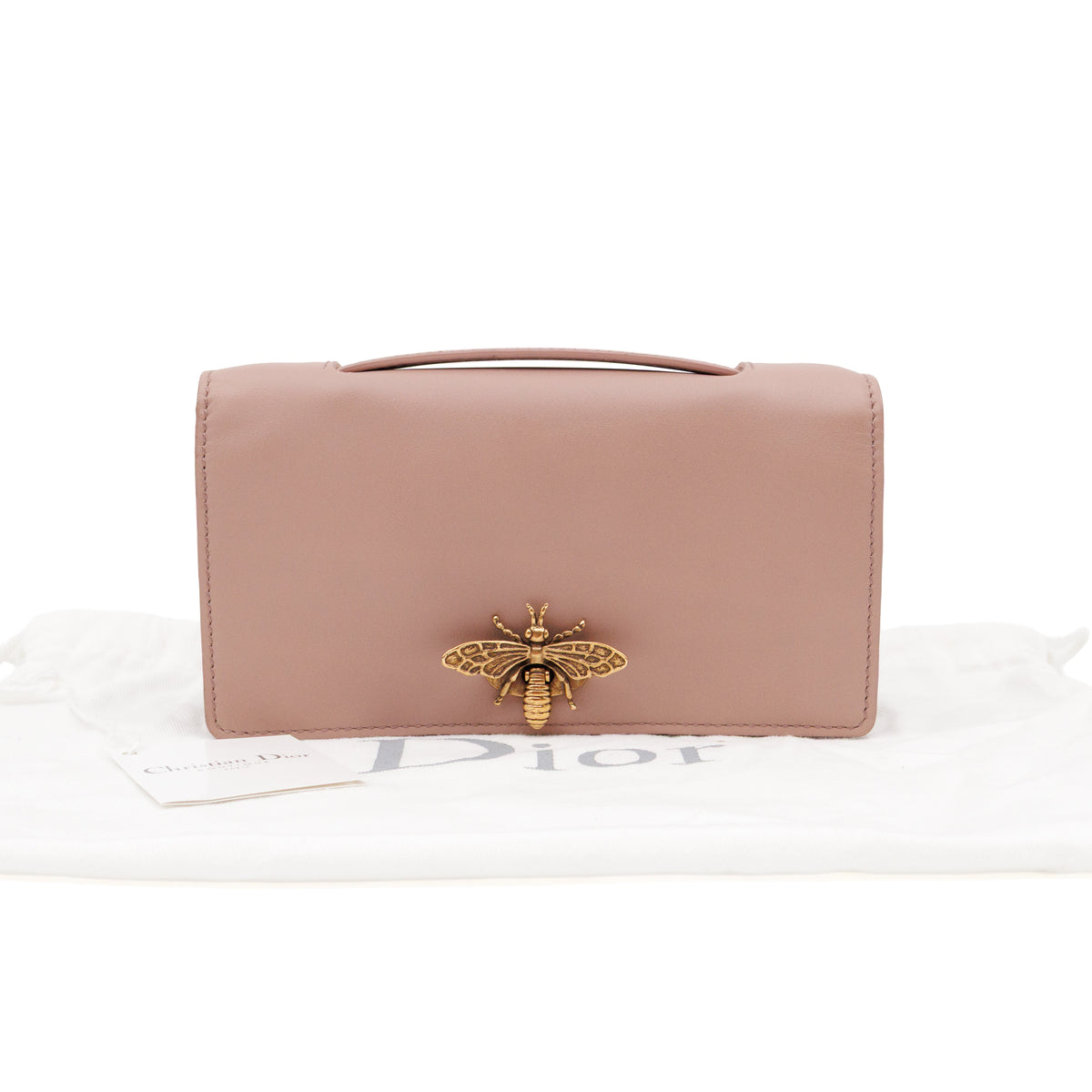 Abeille Pouch Powder Pink Leather