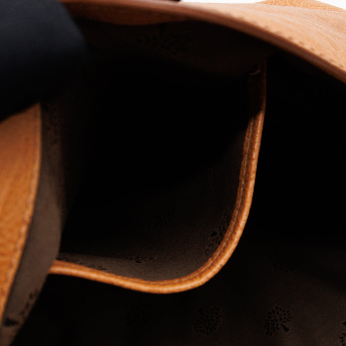 Lily Large Brown Calfskin Leather Gold