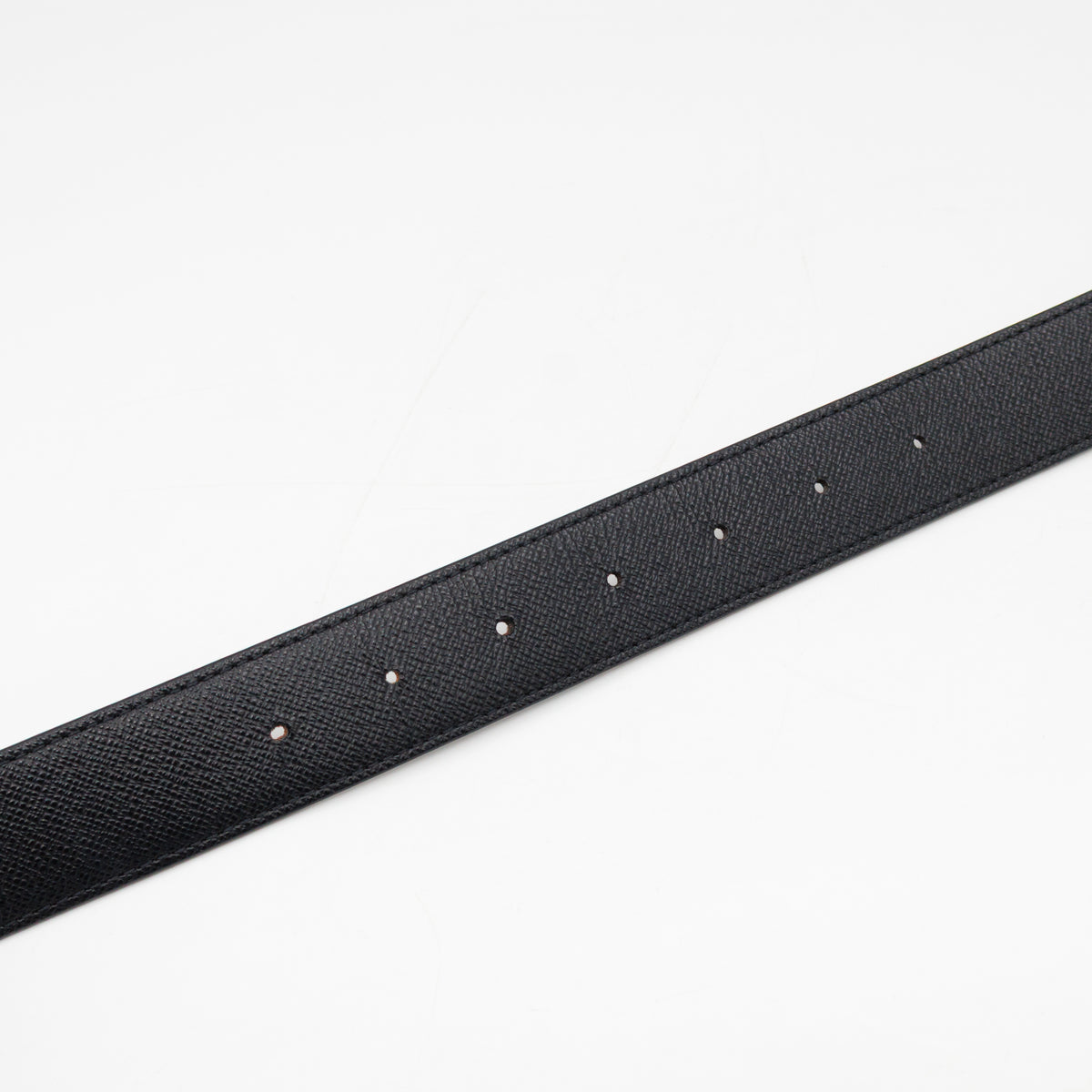 Initials Reversible Belt Monogram Black 95 cm