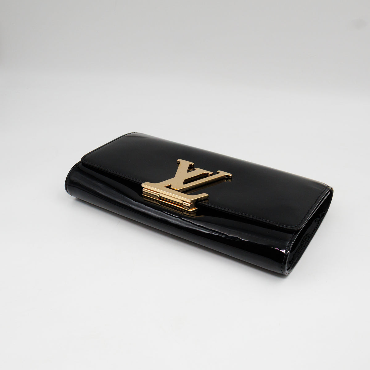Louise Clutch Vernis Black