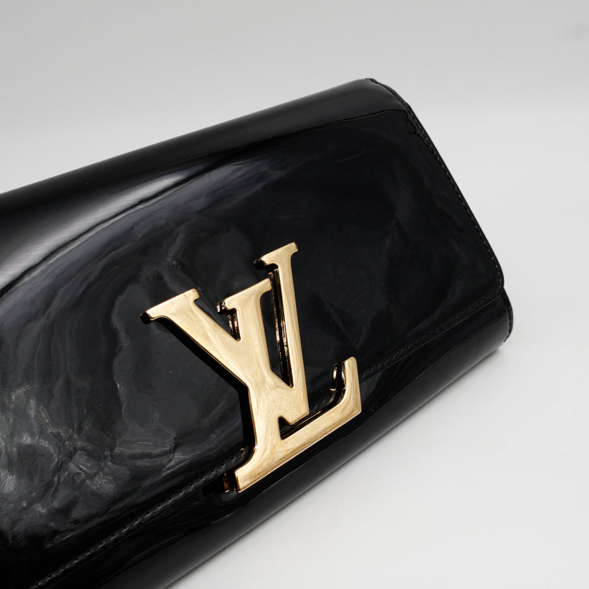 Louise Clutch Vernis Black