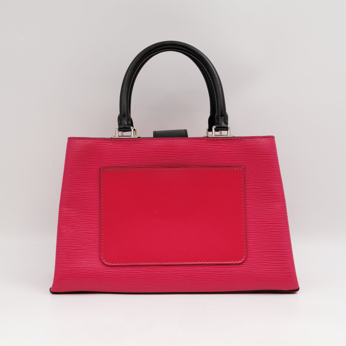 Kleber PM Hot Pink & Black Epi Leather