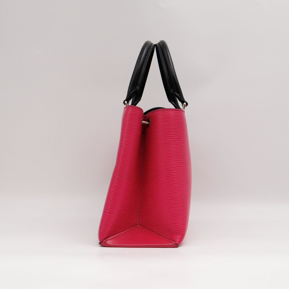 Kleber PM Hot Pink & Black Epi Leather