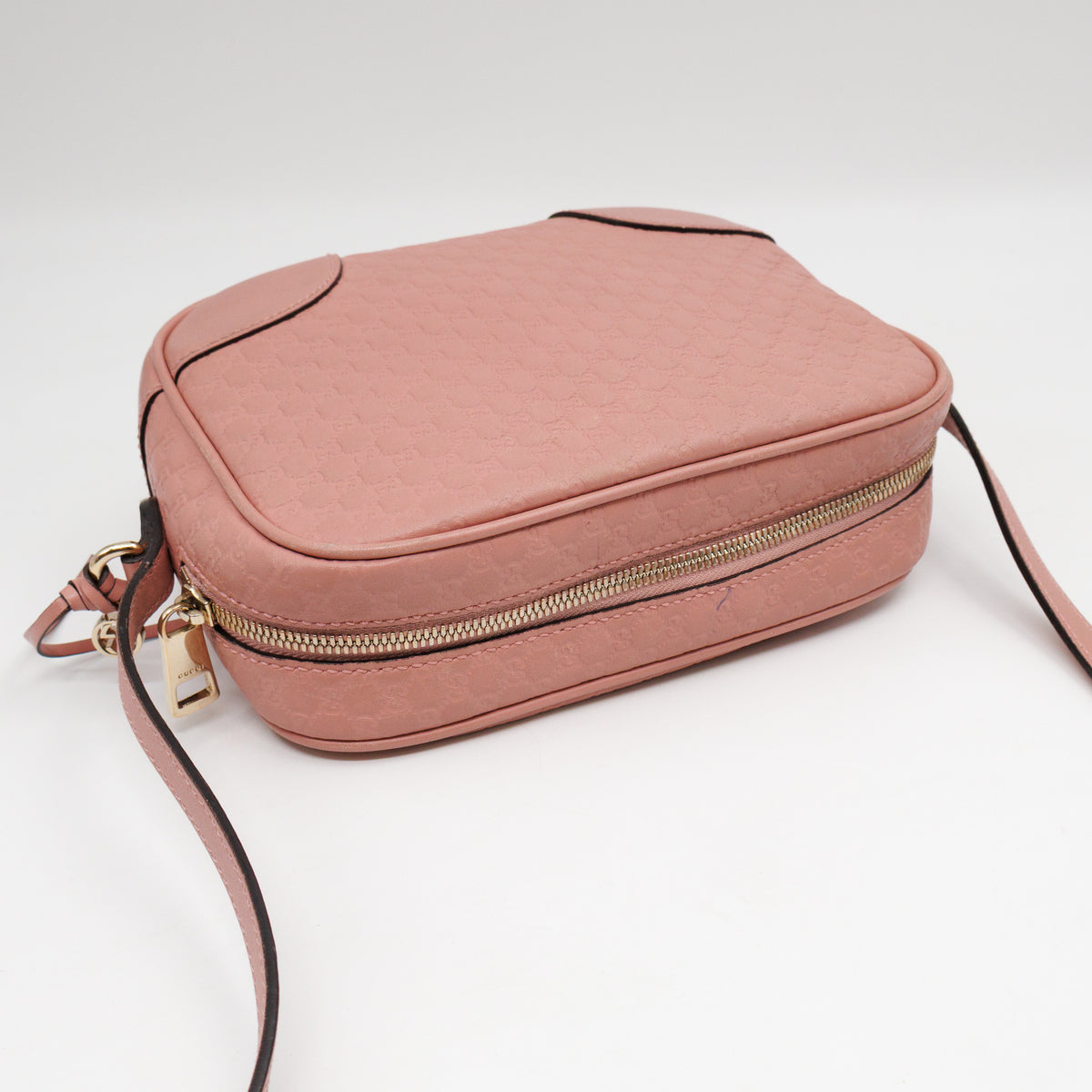 Bree Camera Bag Micro Guccissima Pink Leather