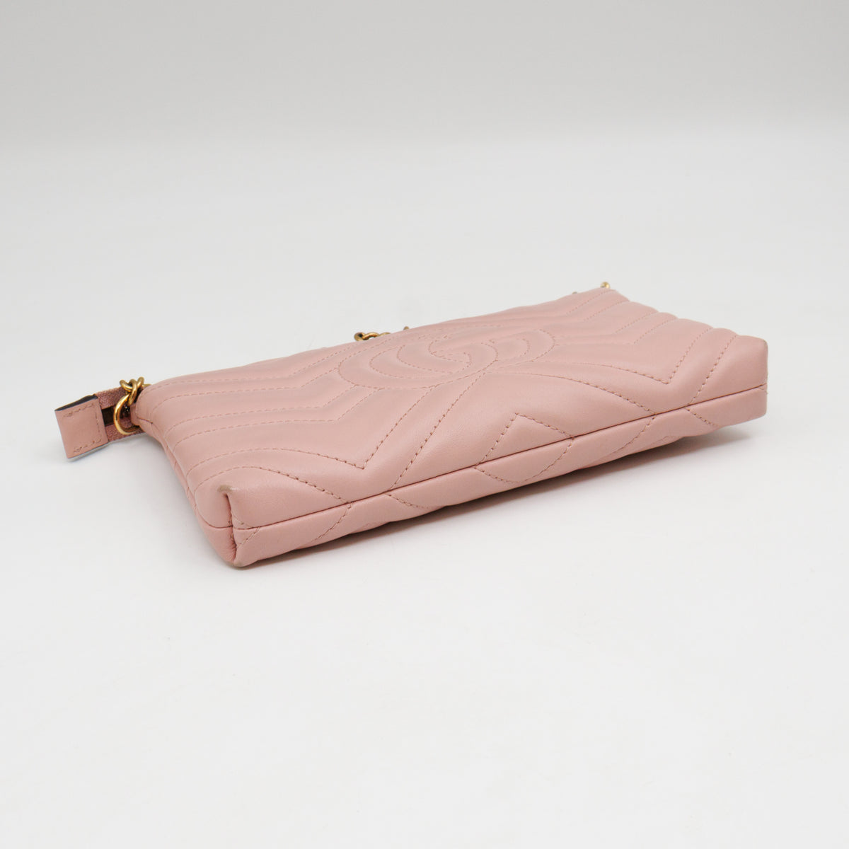 GG Marmont Chain Wallet Pink Leather