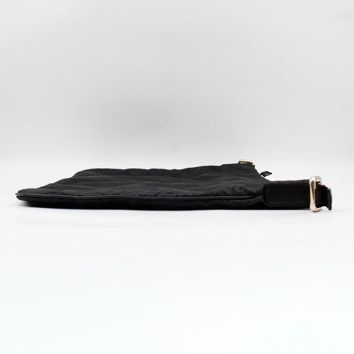 Large GG Canvas Messenger Bag Black