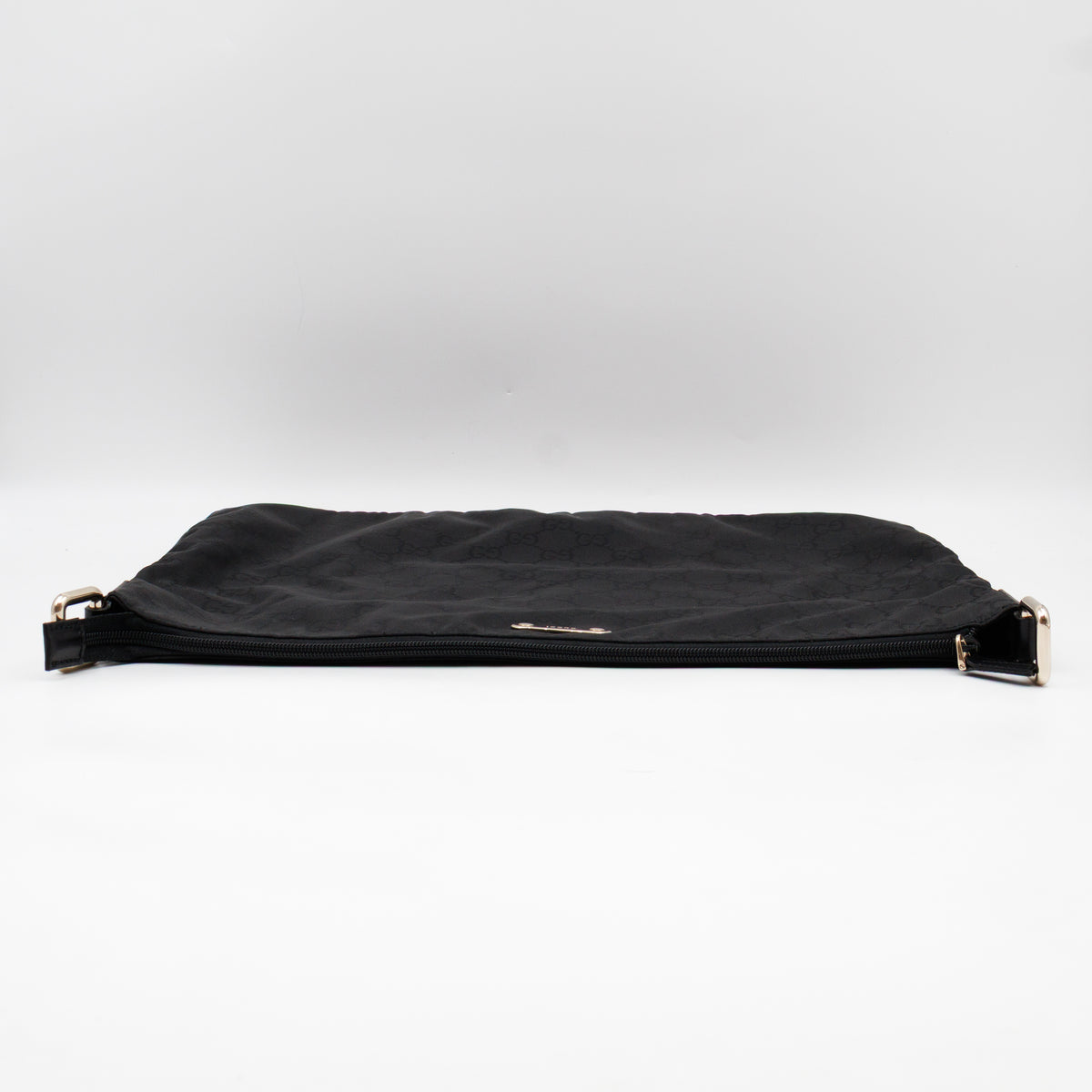 Large GG Canvas Messenger Bag Black