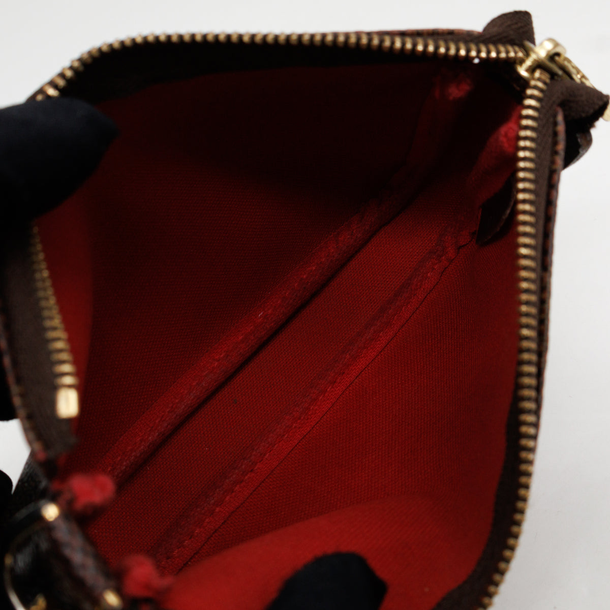 Mini Pochette Accessoires Damier Ebene