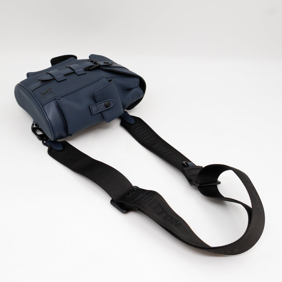 Christopher XS Sling Bag Navy Taurillon Leather
