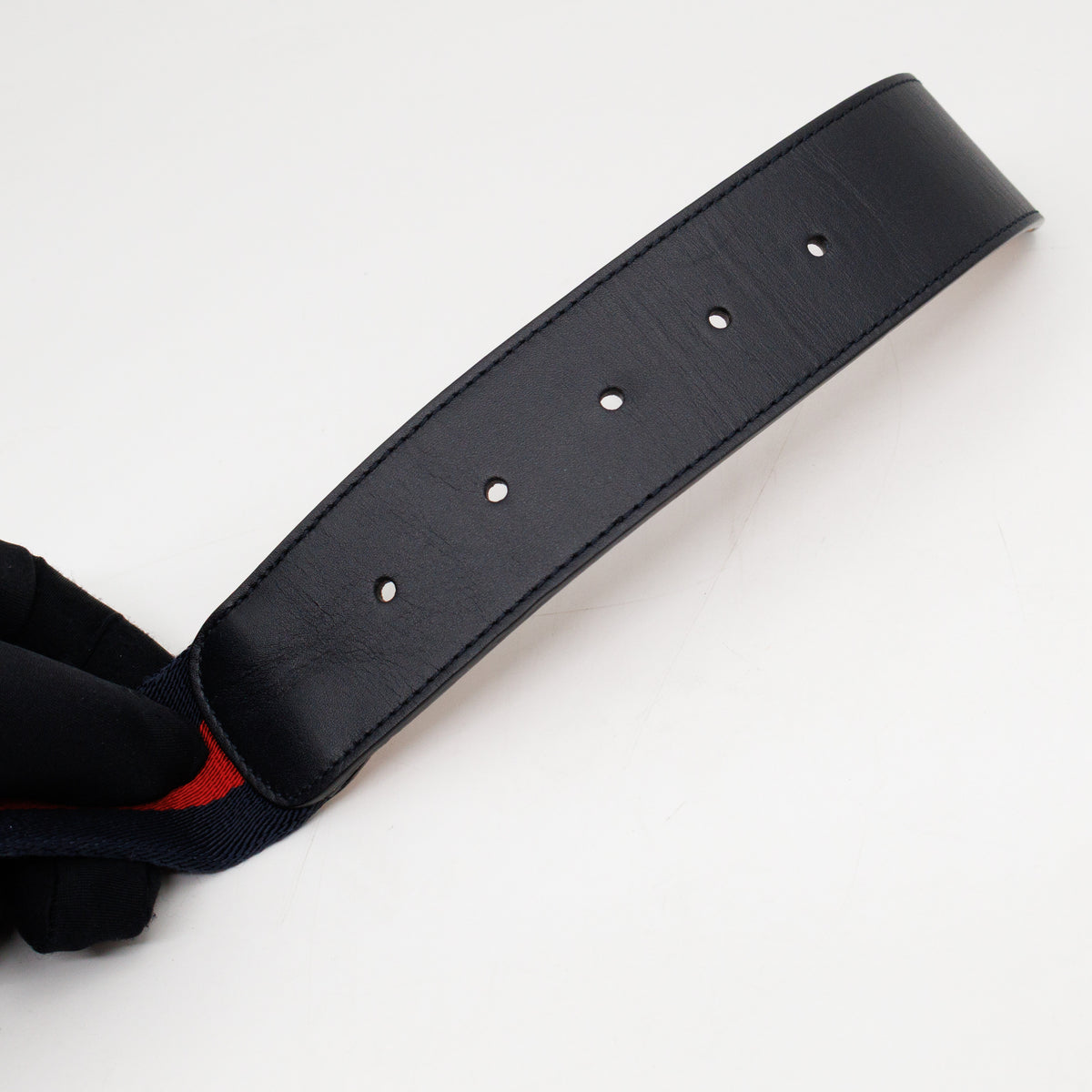 Interlocking G Buckle Fabric Belt 90 cm