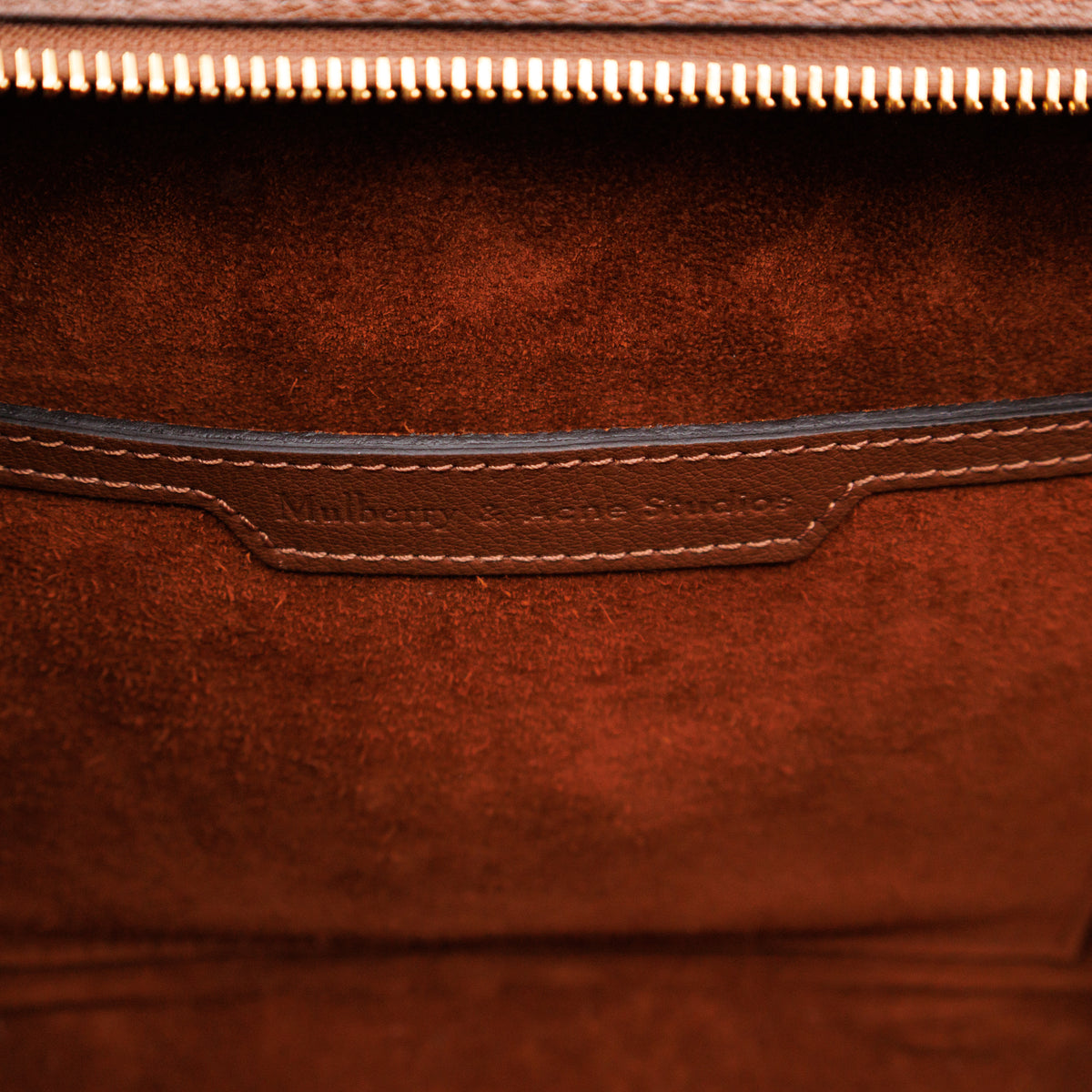 Mulberry x Acne Studios Small Musubi Bayswater Oak Leather