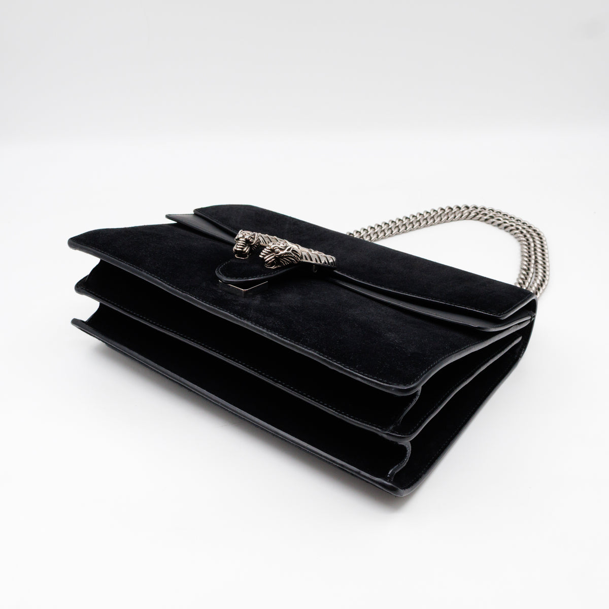 Dionysus Medium Black Suede Leather
