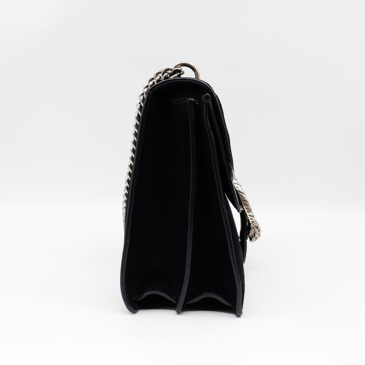 Dionysus Medium Black Suede Leather