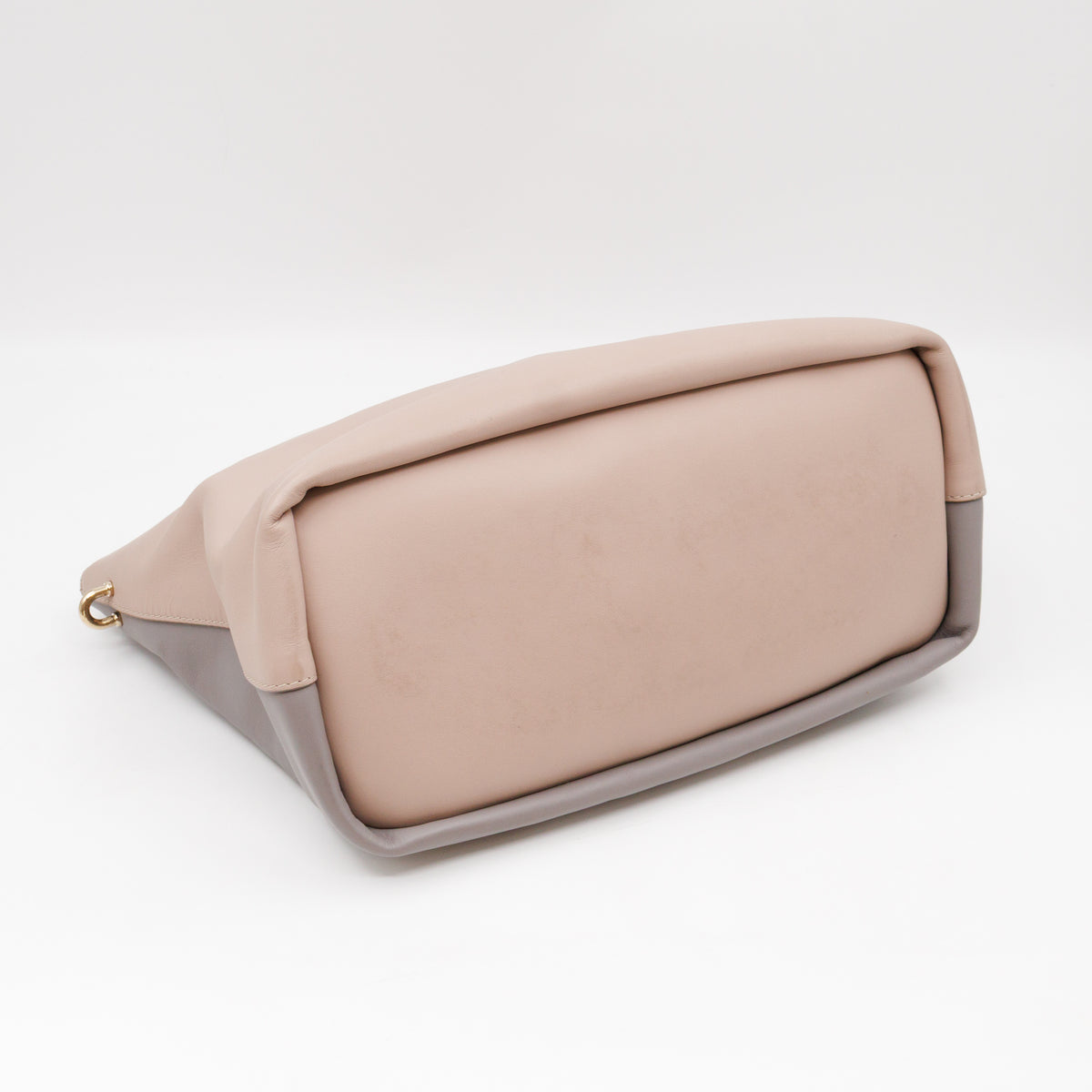 Baylee Medium Two-tone Leather Beige & Grey