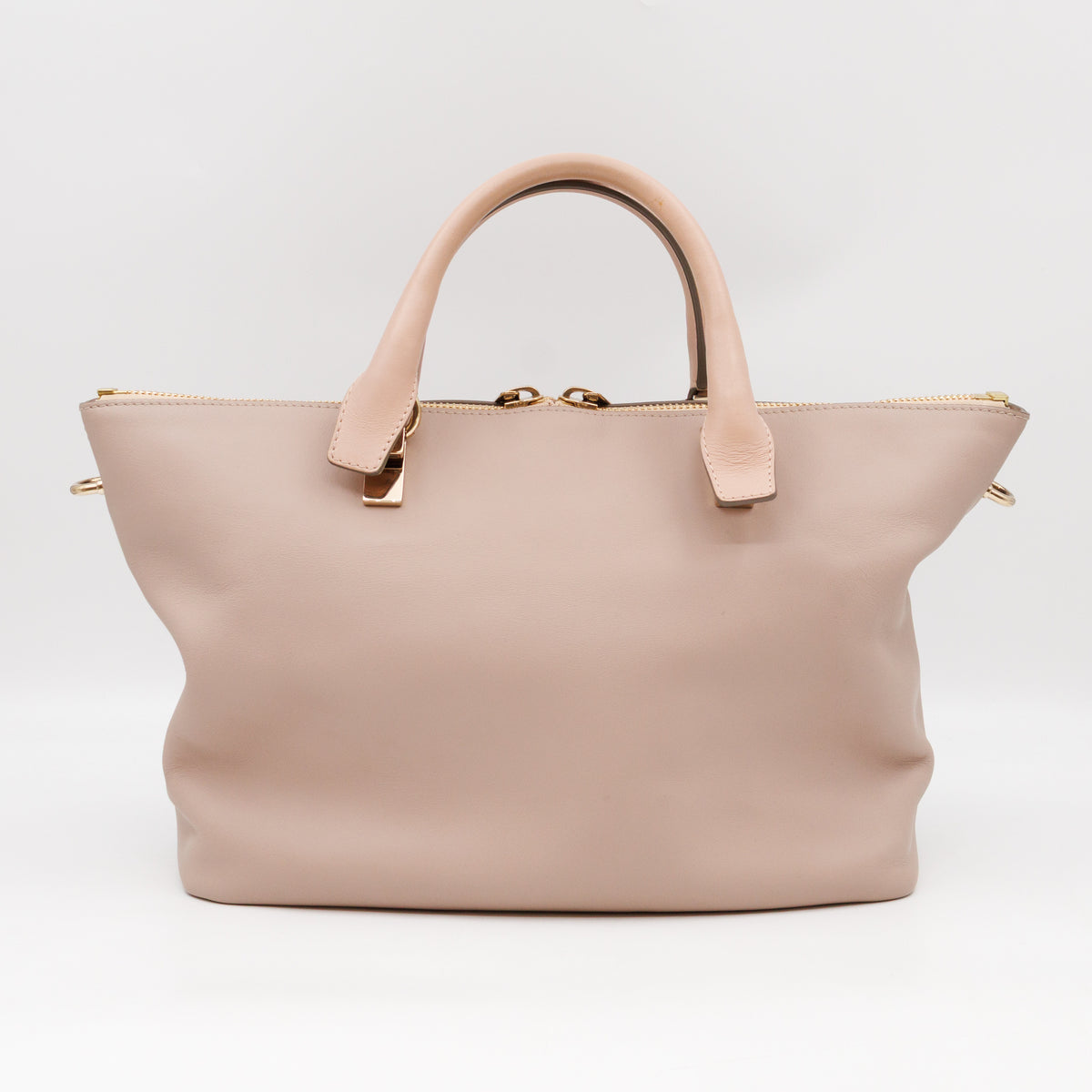 Baylee Medium Two-tone Leather Beige & Grey