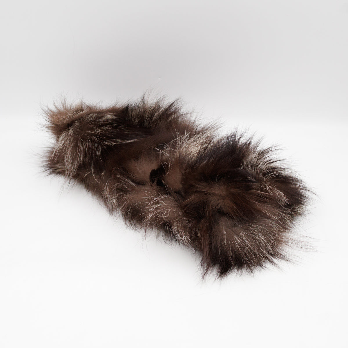 Frame Clutch Natural Fox Fur