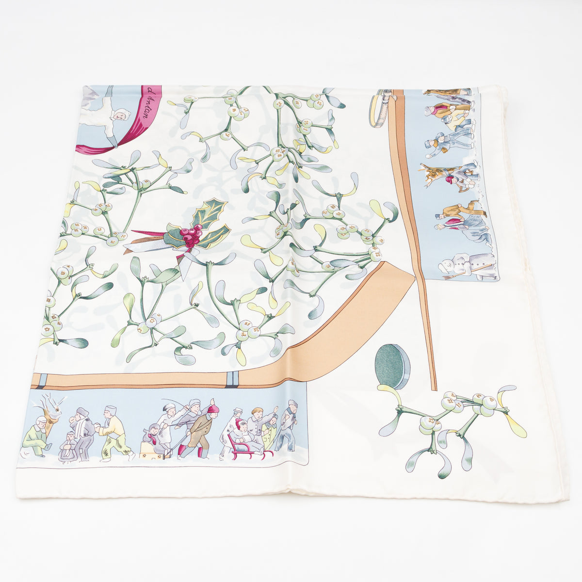 Silk Scarf 90 Neige d'Antan