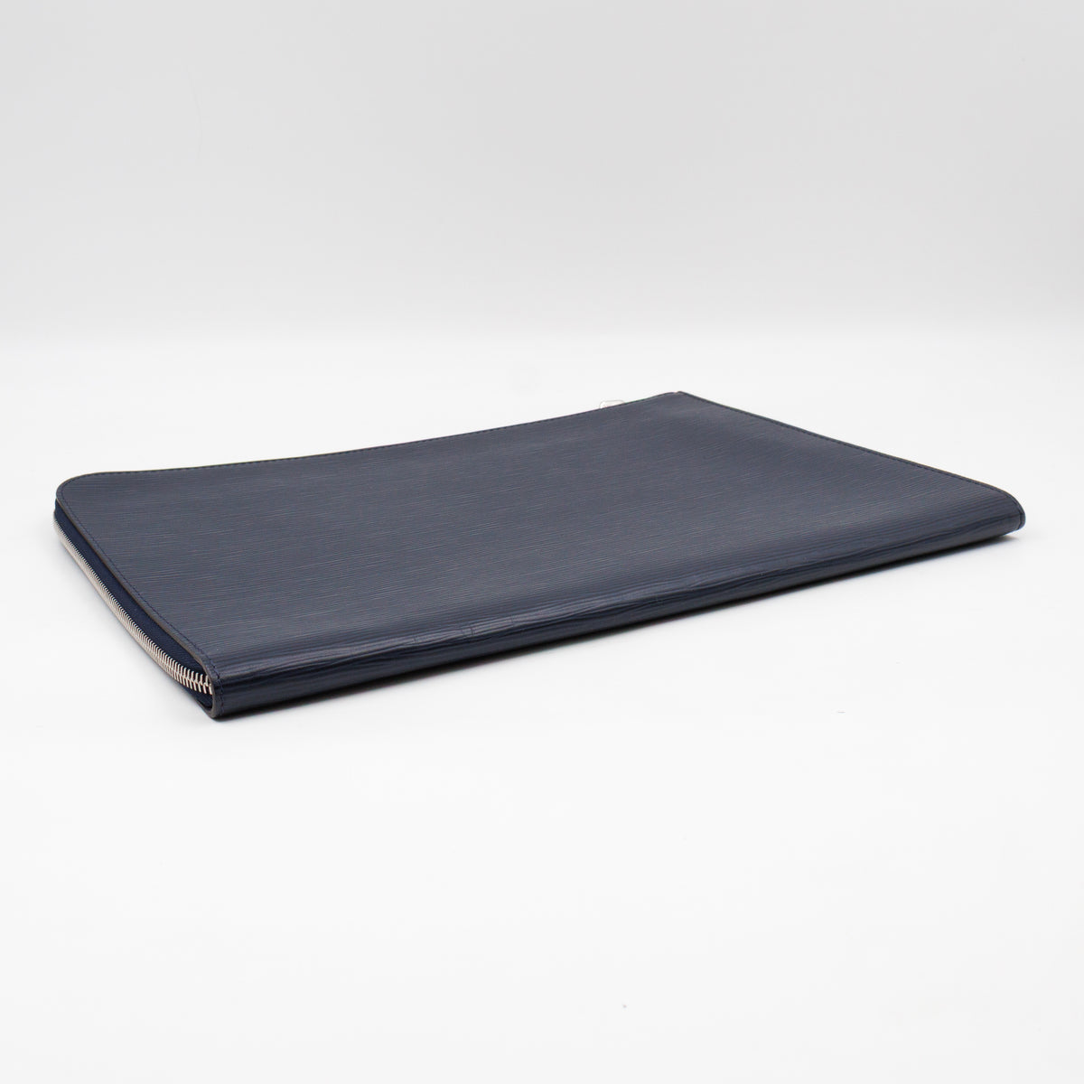 Pochette Jour GM Initials Circle Dark Blue Epi Leather