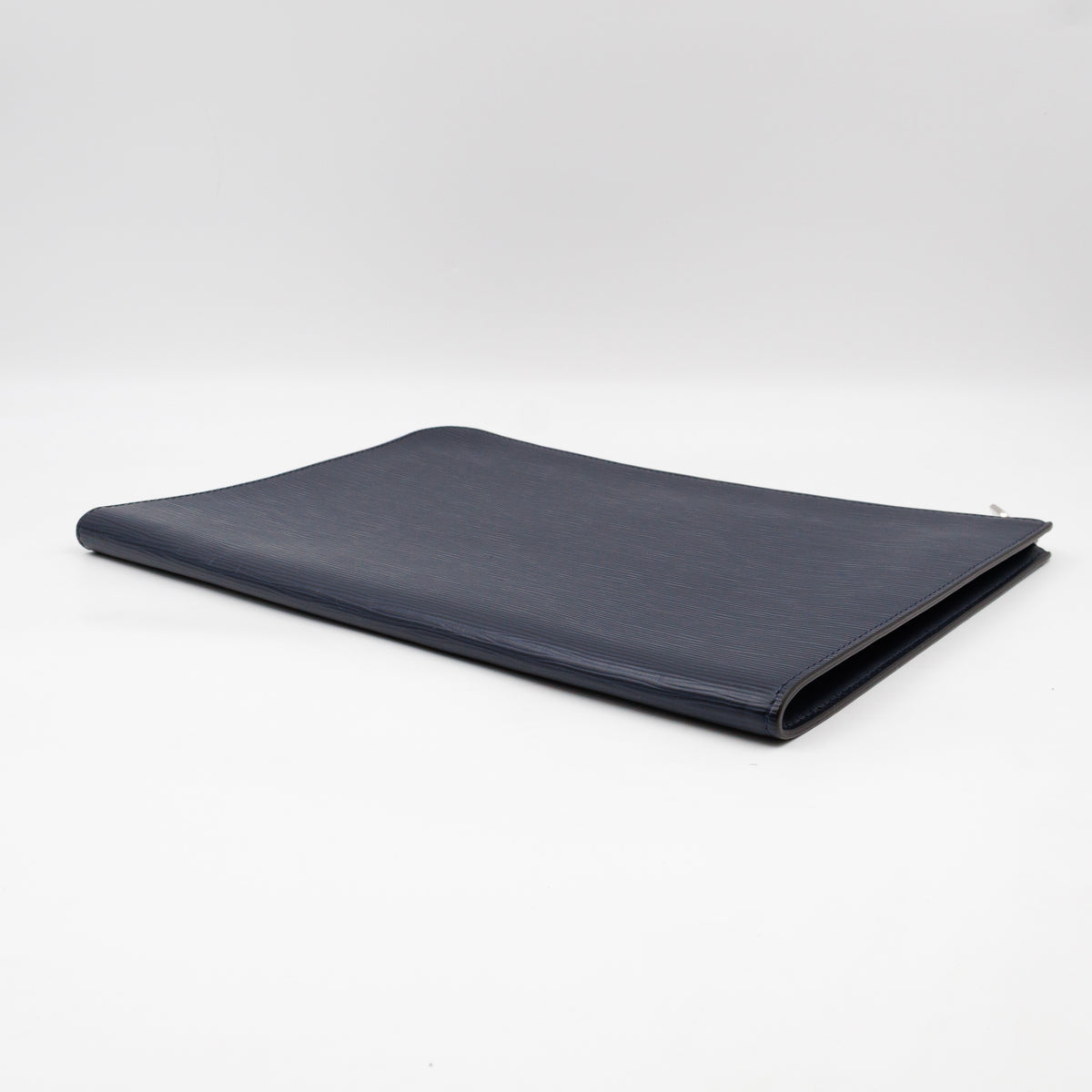 Pochette Jour GM Initials Circle Dark Blue Epi Leather