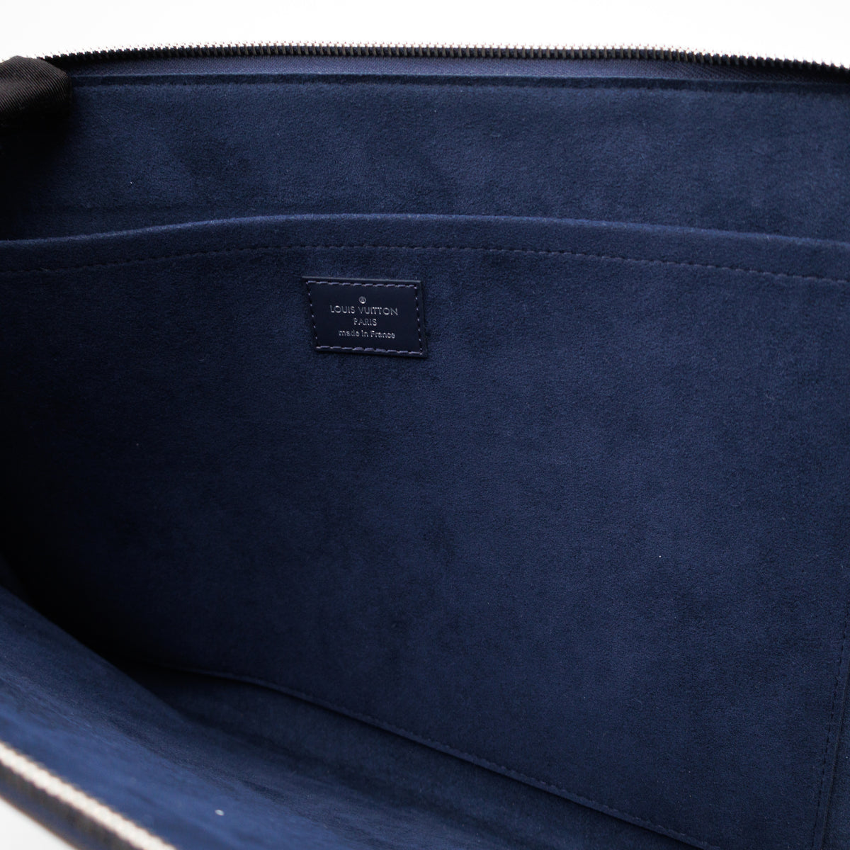Pochette Jour GM Initials Circle Dark Blue Epi Leather