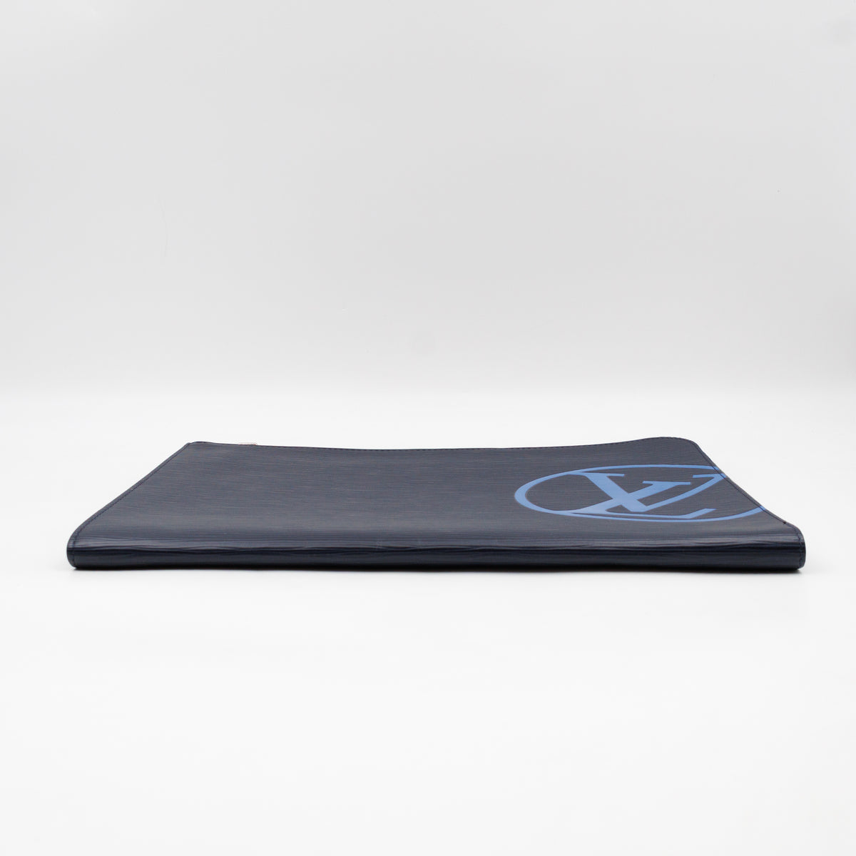Pochette Jour GM Initials Circle Dark Blue Epi Leather