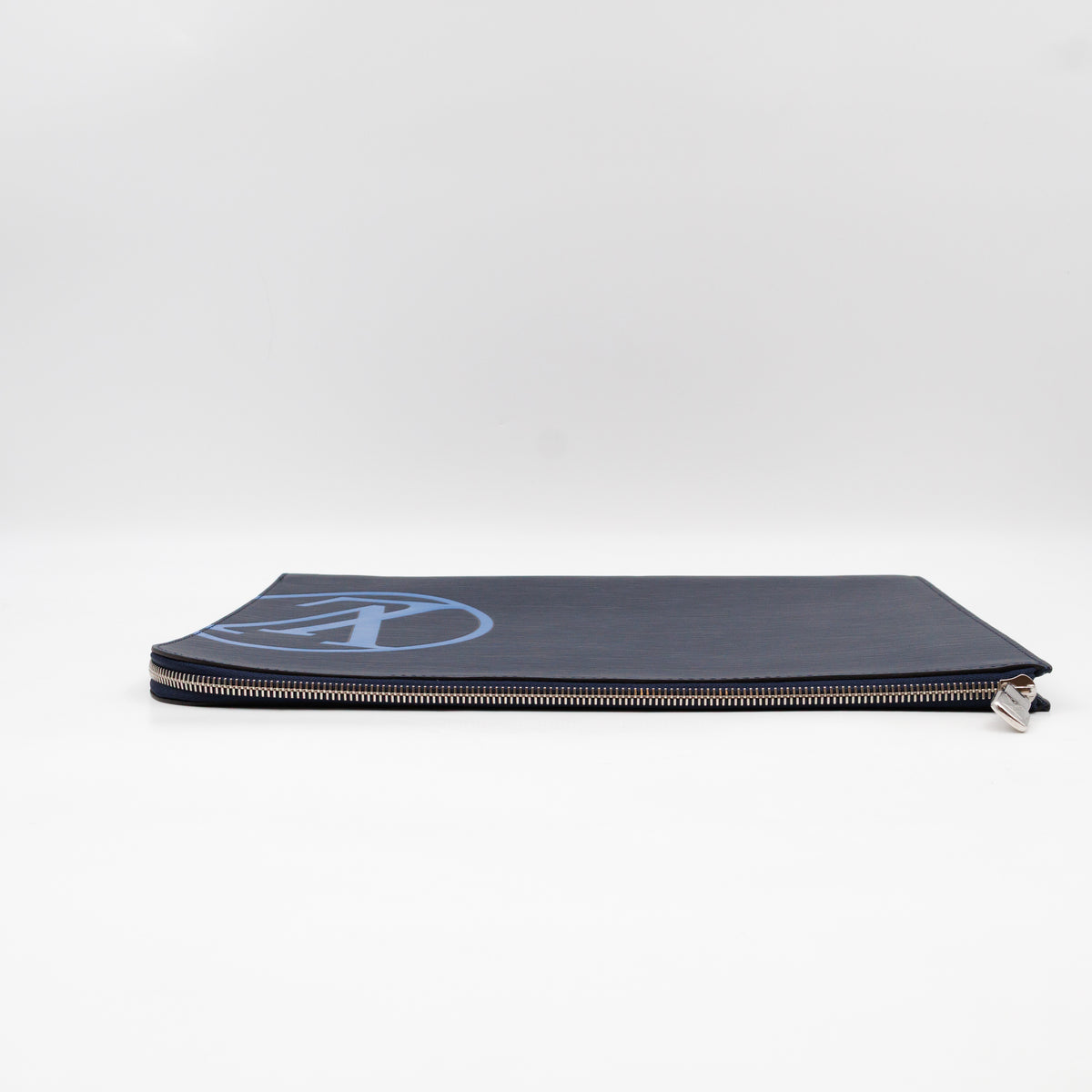Pochette Jour GM Initials Circle Dark Blue Epi Leather