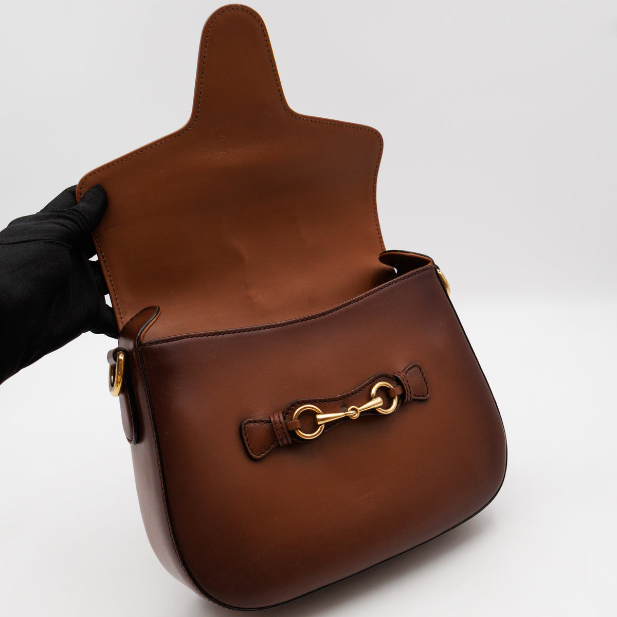 Lady Web Medium Brown Leather
