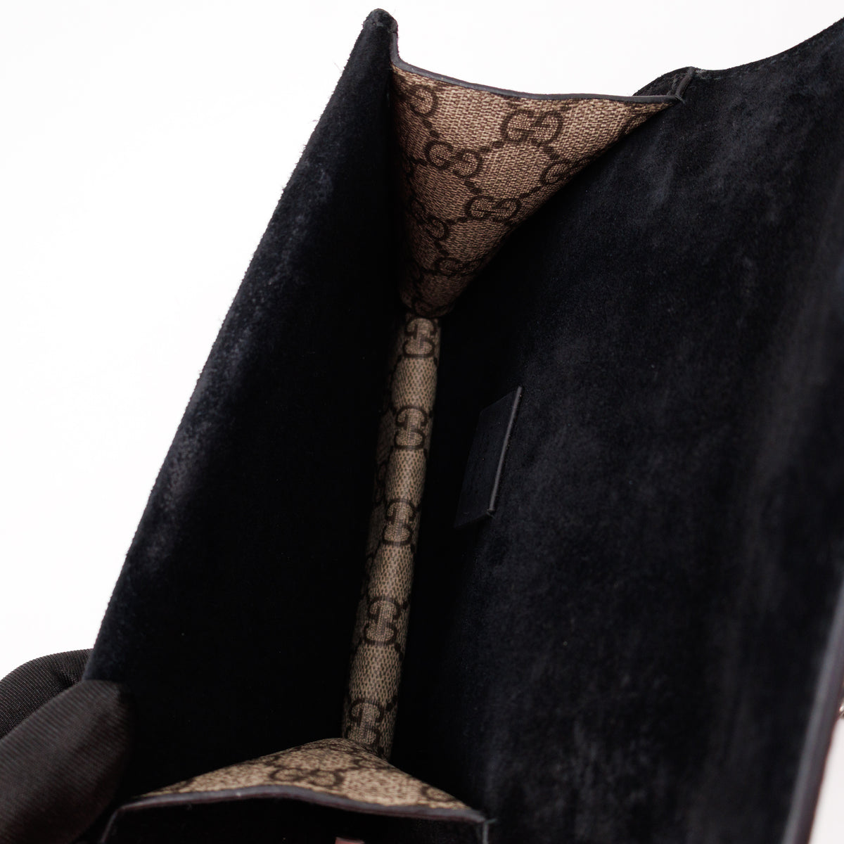 Dionysus Mini GG Supreme Black Suede