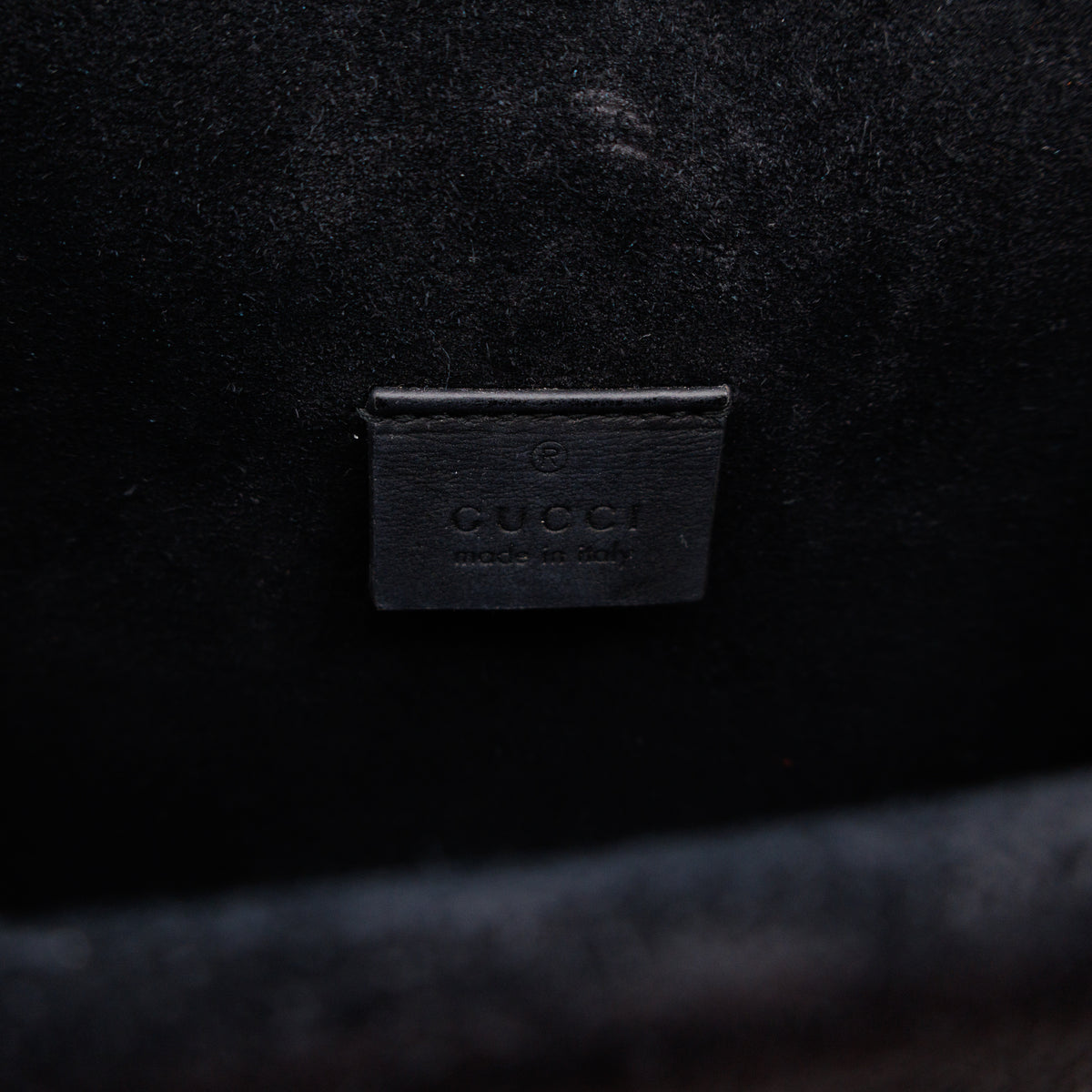 Dionysus Mini GG Supreme Black Suede