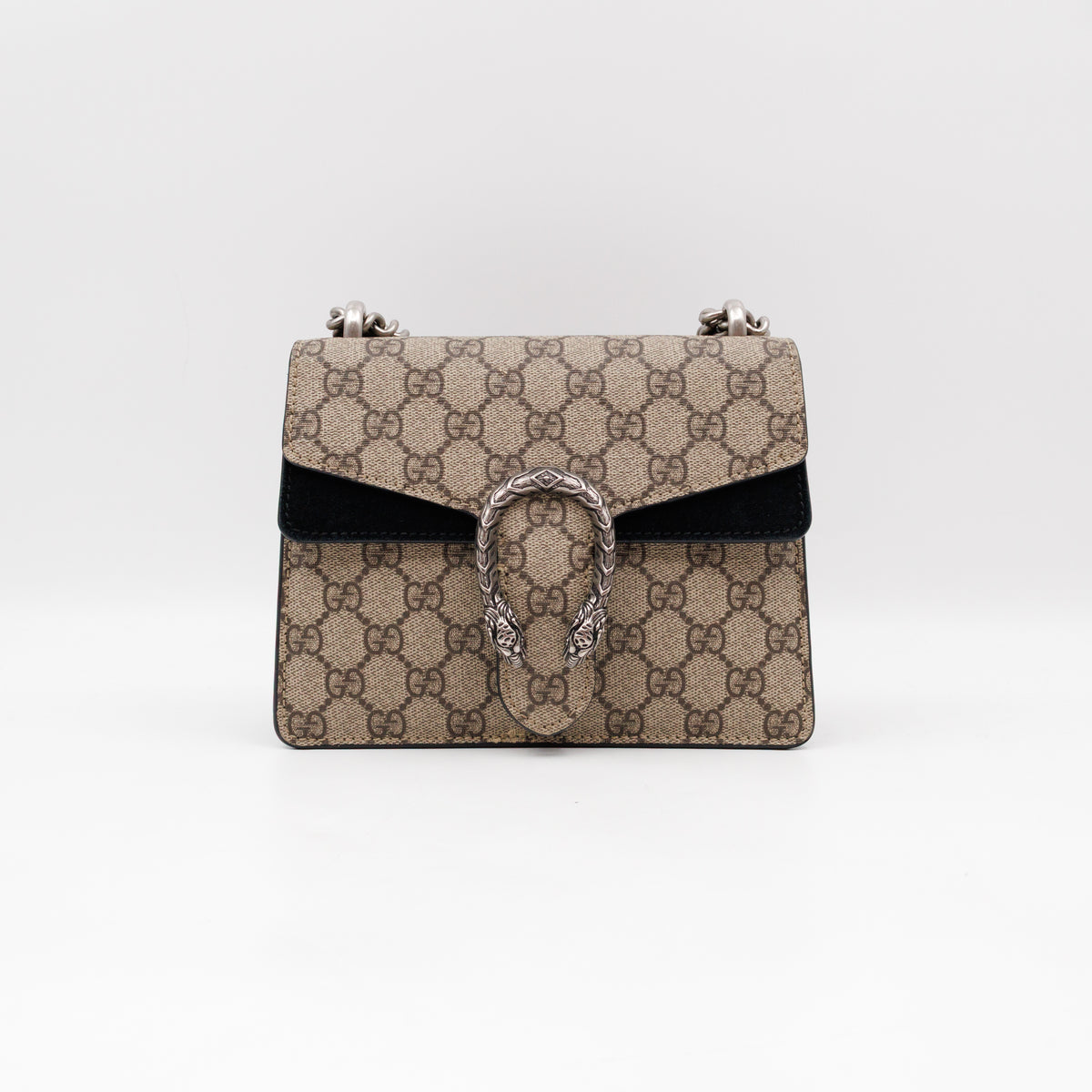 Dionysus Mini GG Supreme Black Suede