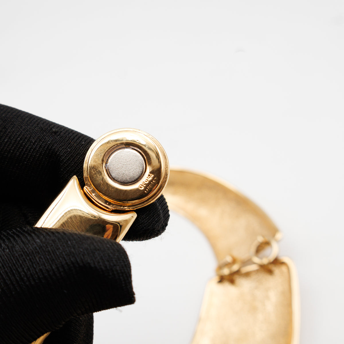 Malletage Crew Statement Collar Necklace Gold