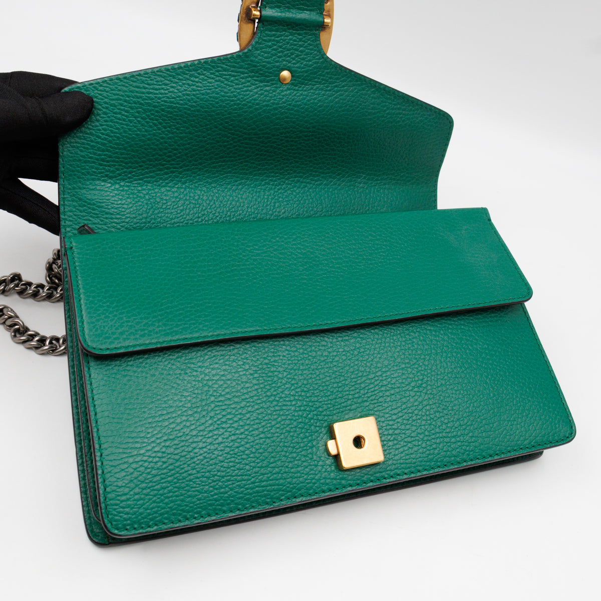 Dionysus Small Green Leather
