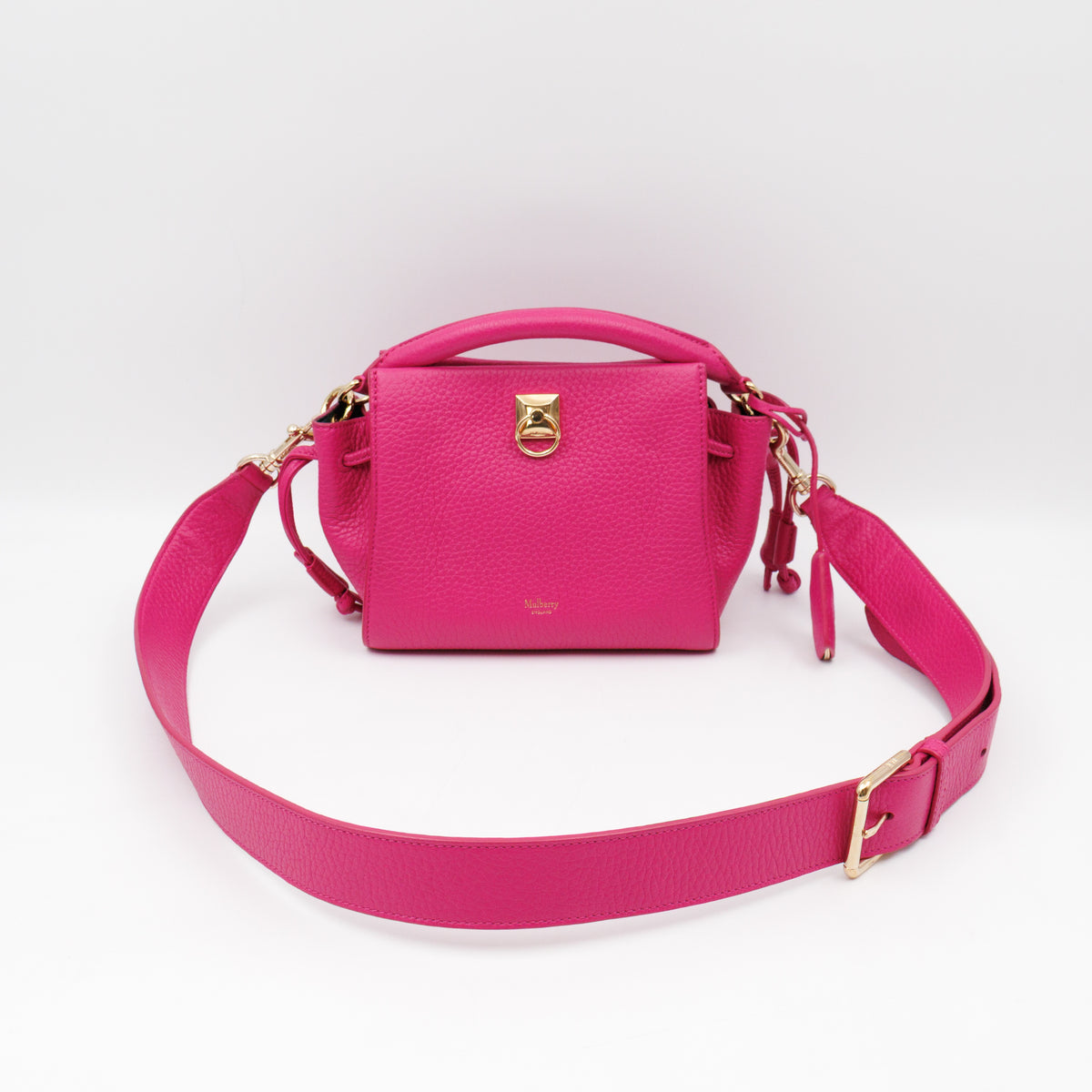 Special Edition Mini lris Neon Pink Grained Leather