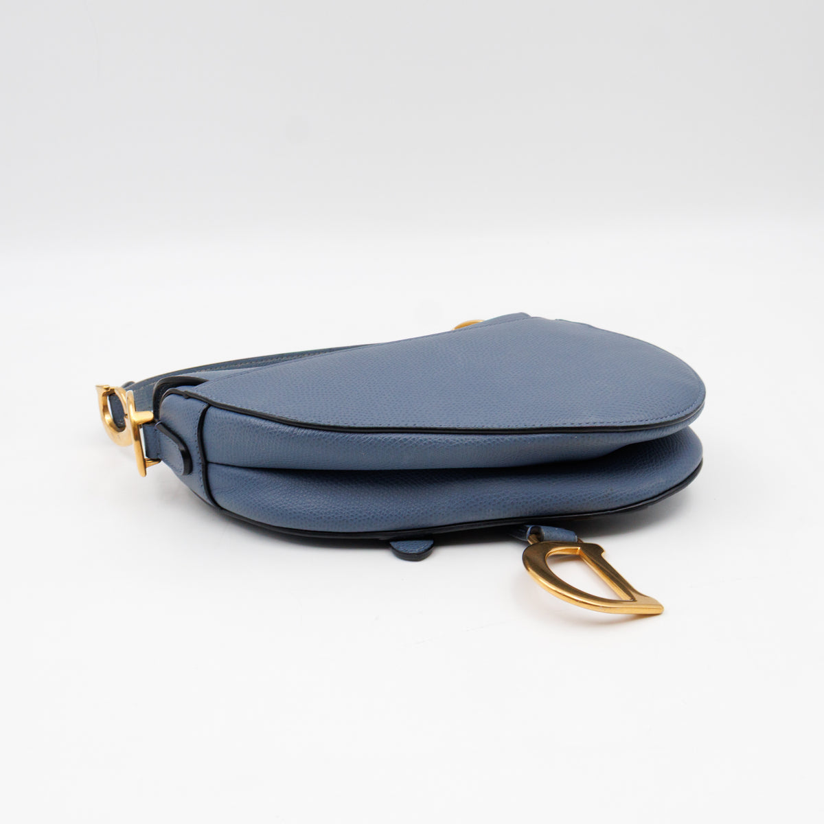 Mini Saddle Bag Blue Leather