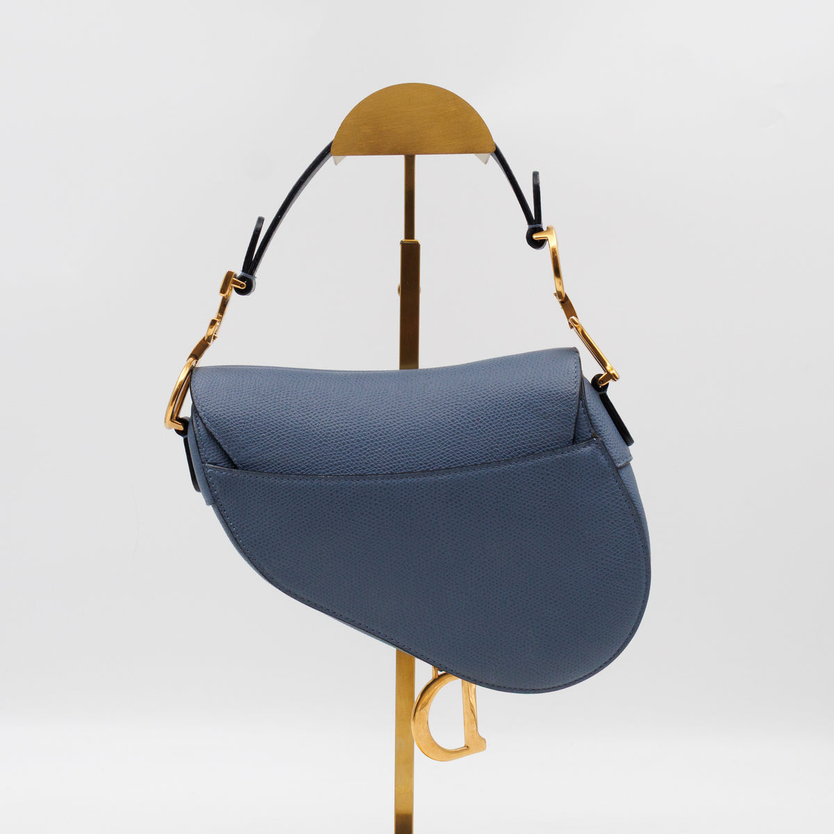 Mini Saddle Bag Blue Leather