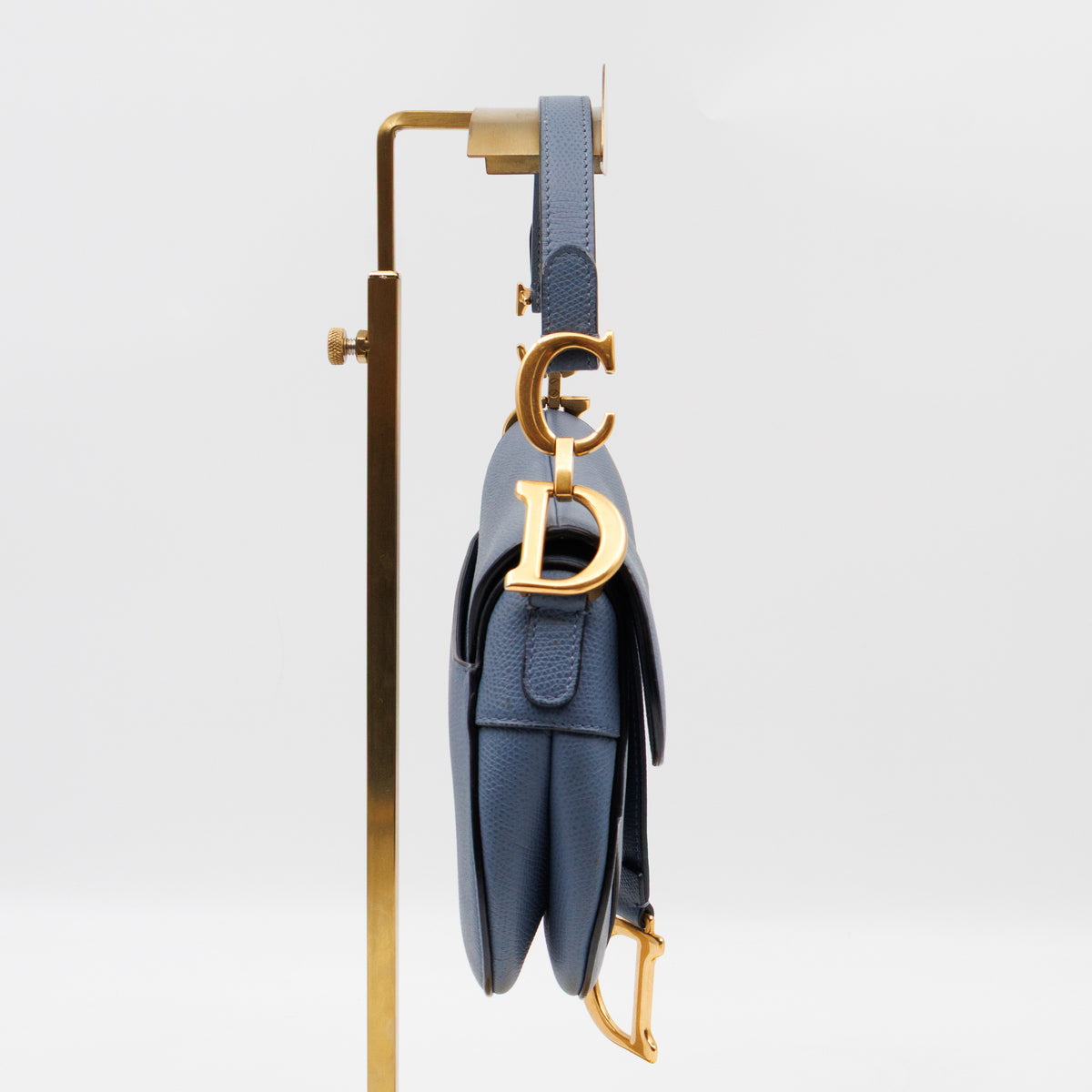 Mini Saddle Bag Blue Leather