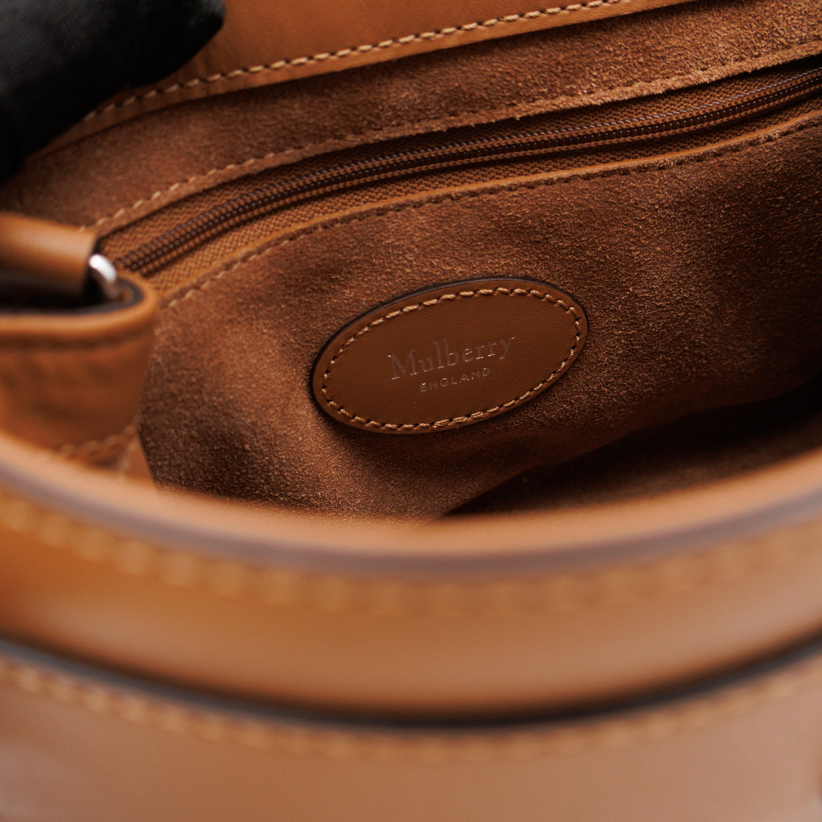 Mini Alexa Teak Mesh Smooth Calfskin Leather