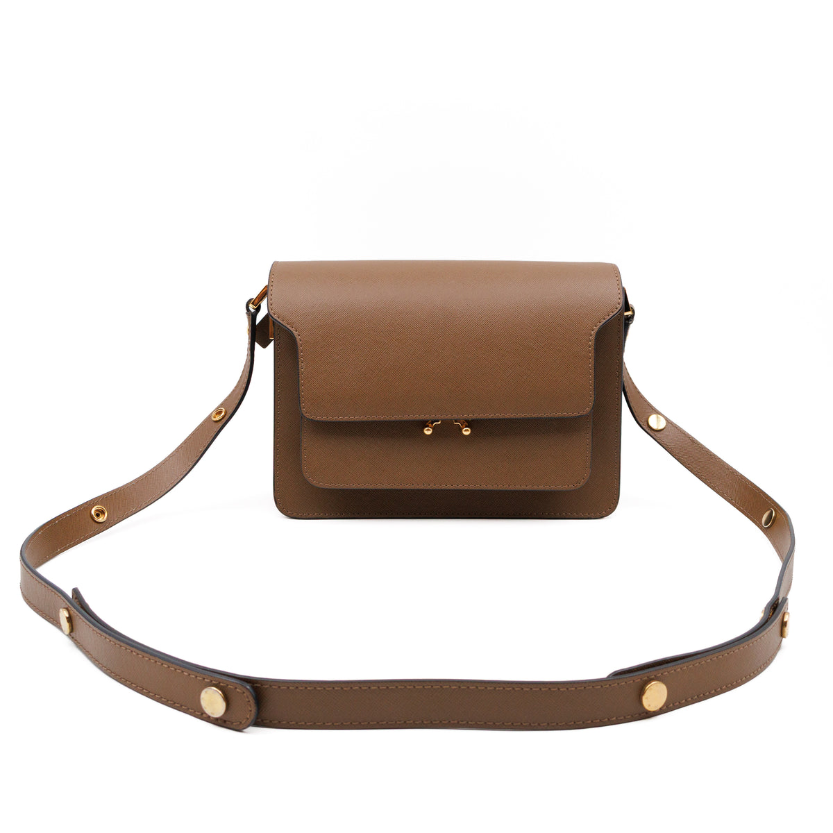 Trunk Bag Medium Brown Leather