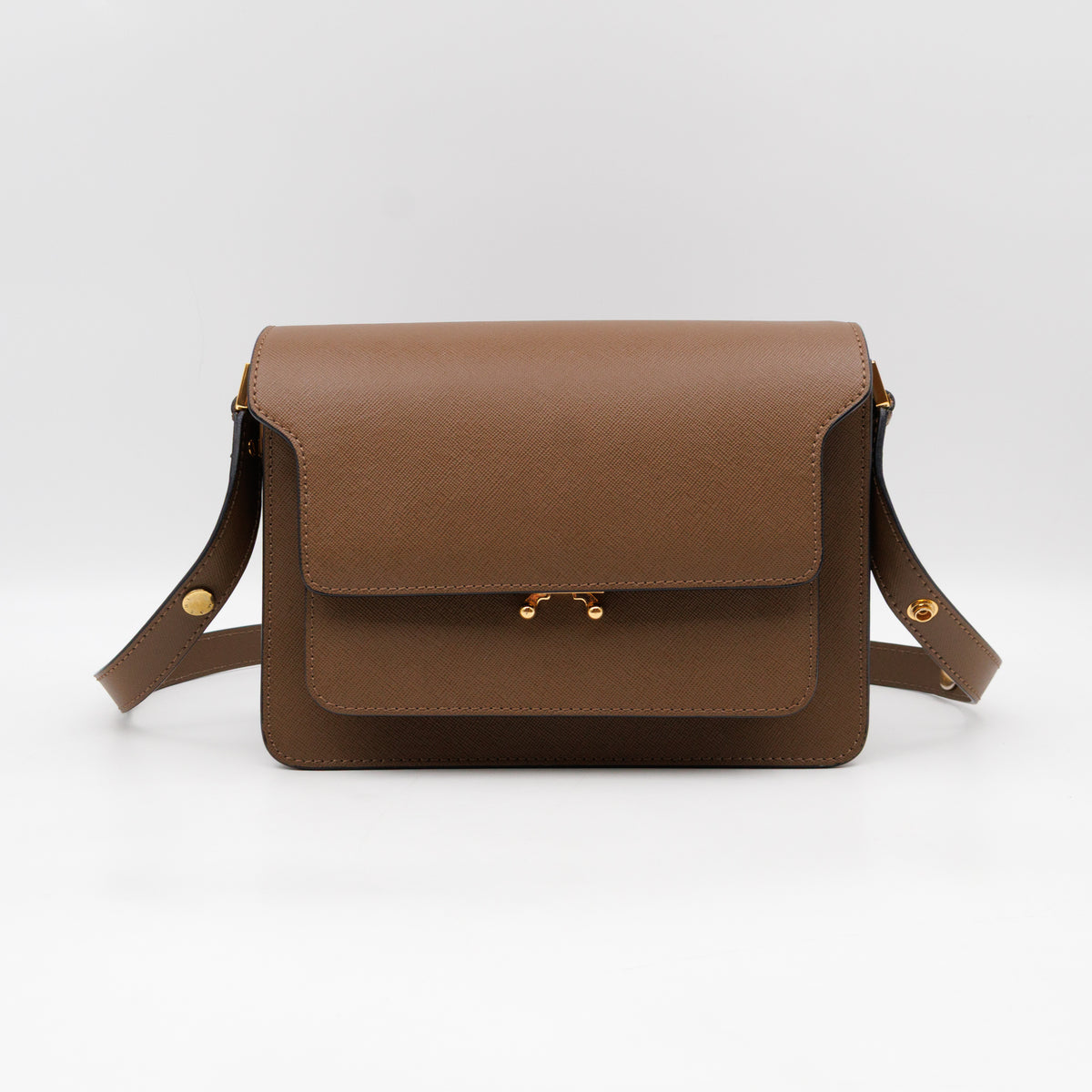 Trunk Bag Medium Brown Leather