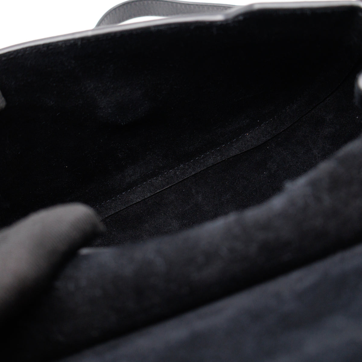 Amberley Small Pearl Satchel Black Leather