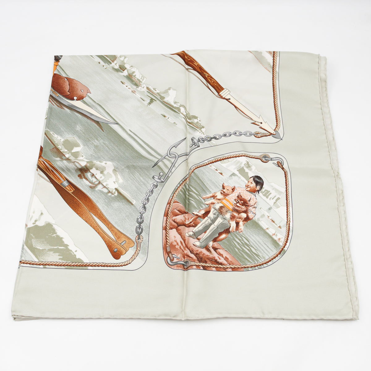 Silk Scarf 90 Grønland