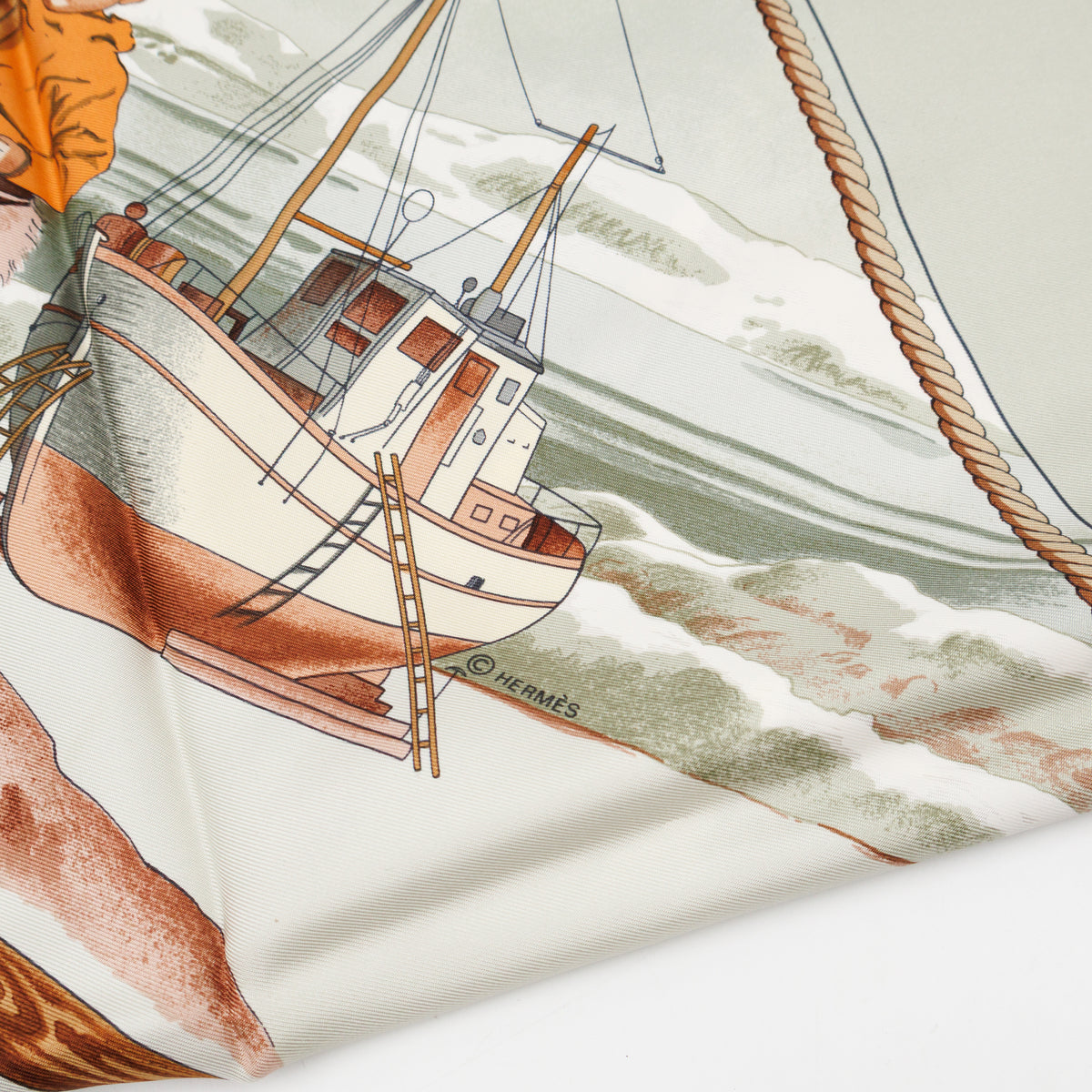 Silk Scarf 90 Grønland