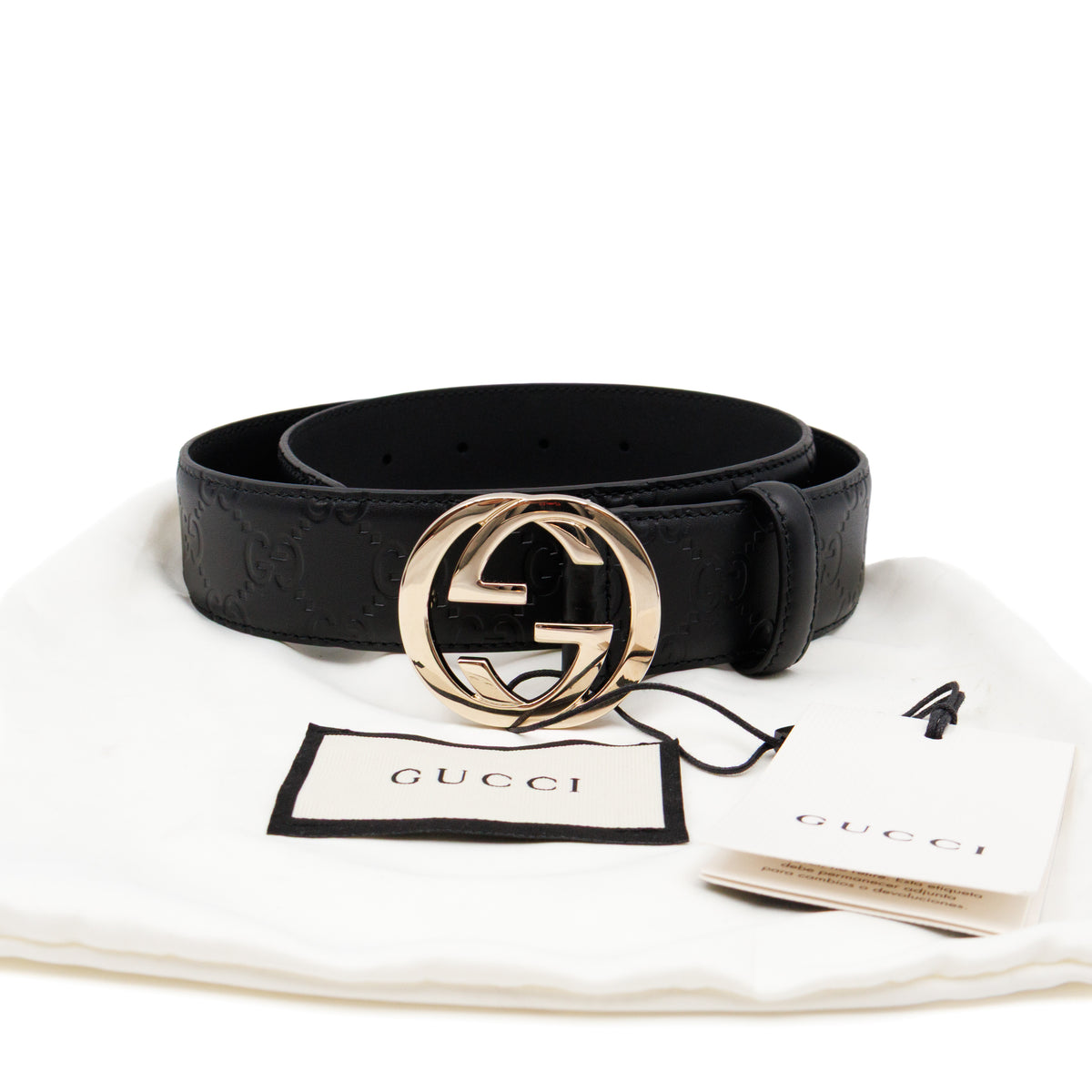 Signature Guccissima Leather Belt 75/30