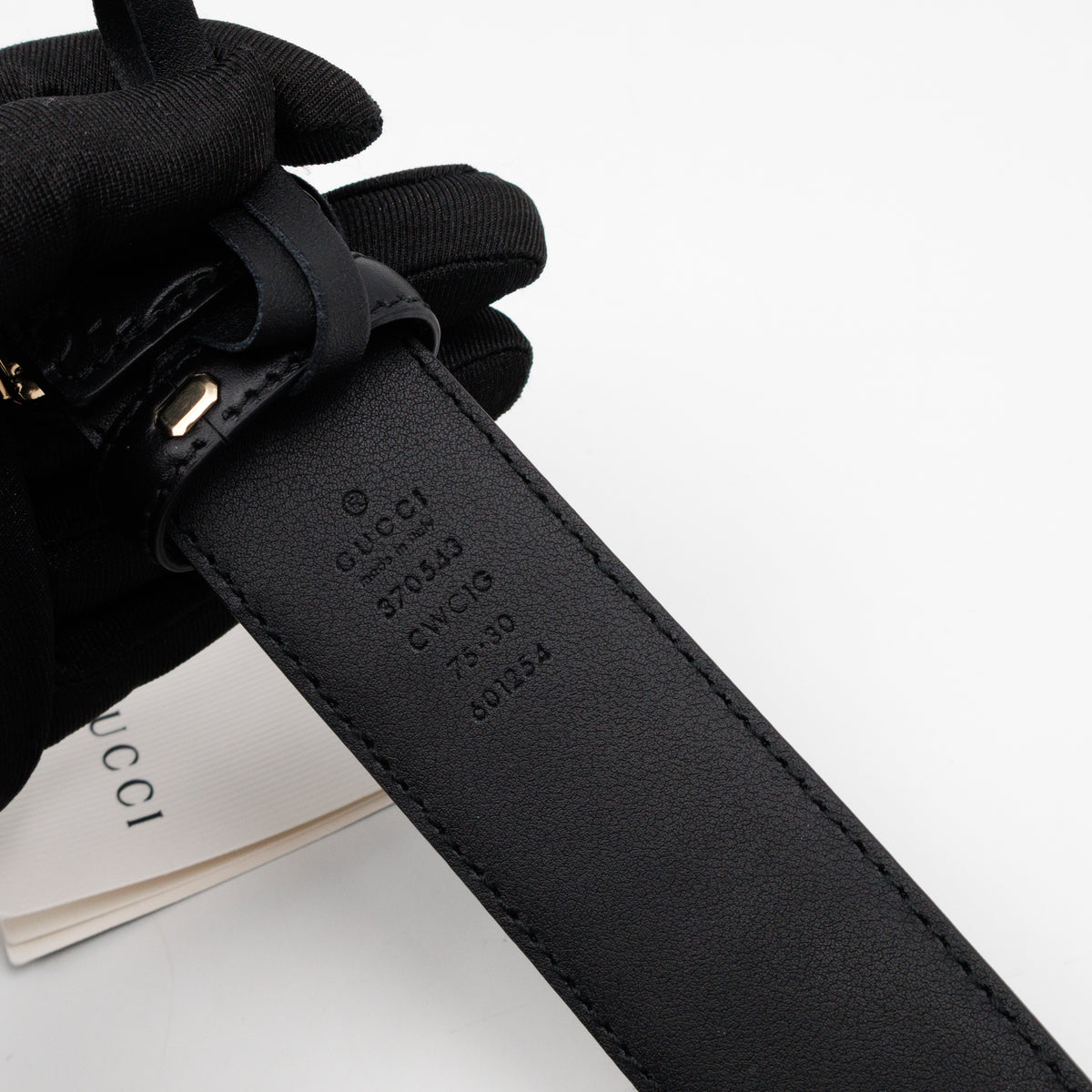 Signature Guccissima Leather Belt 75/30
