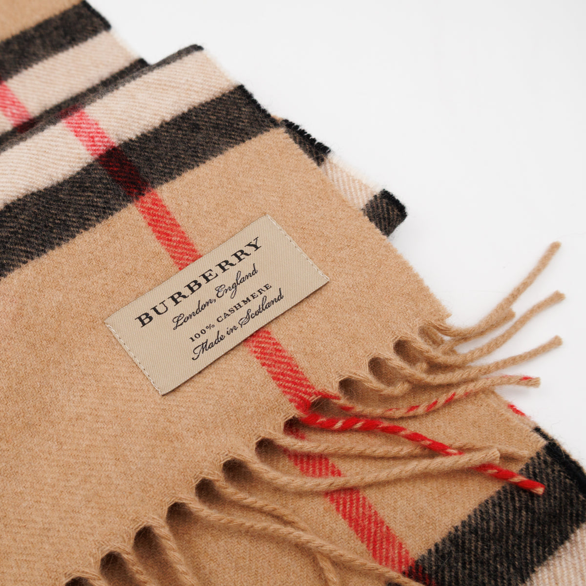 Cashmere Reversible Scarf Nova Check Heart Print