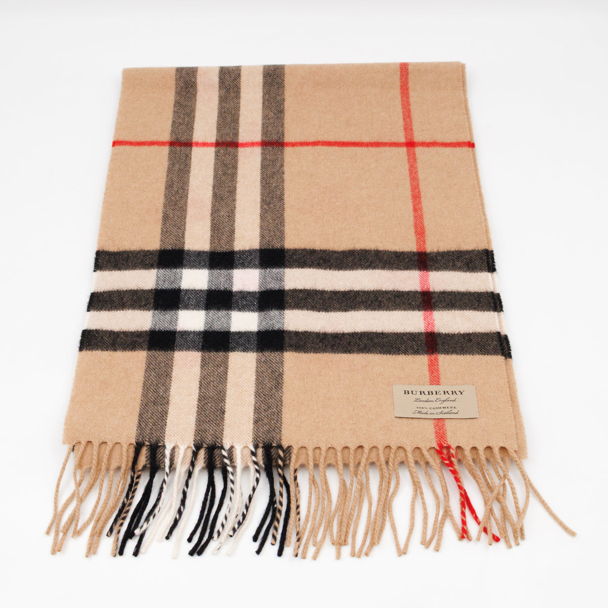 Cashmere Reversible Scarf Nova Check Heart Print