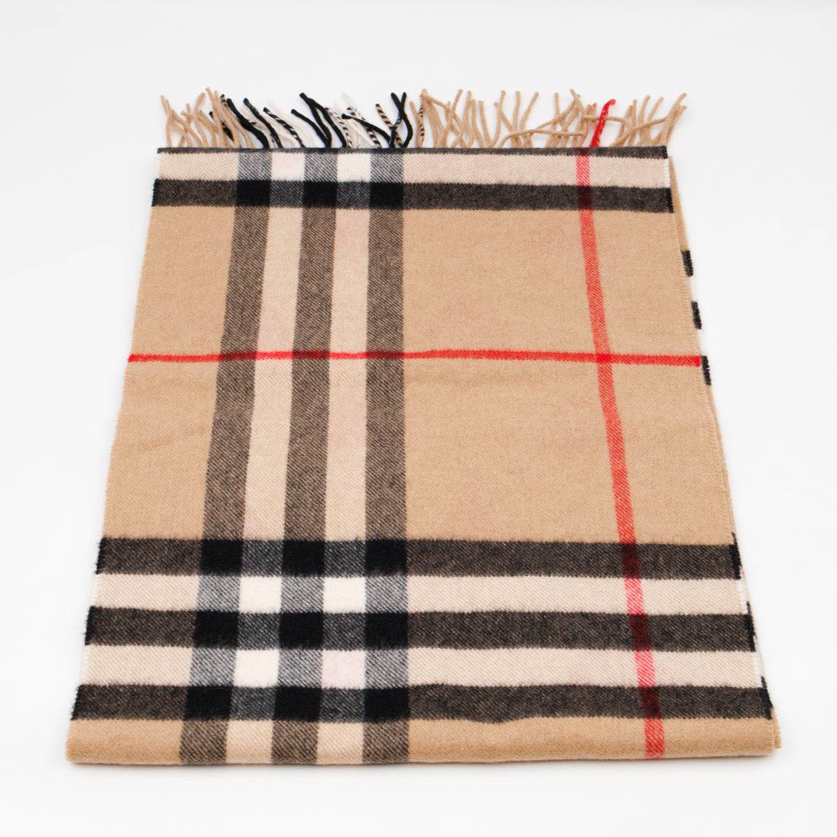 Cashmere Reversible Scarf Nova Check Heart Print